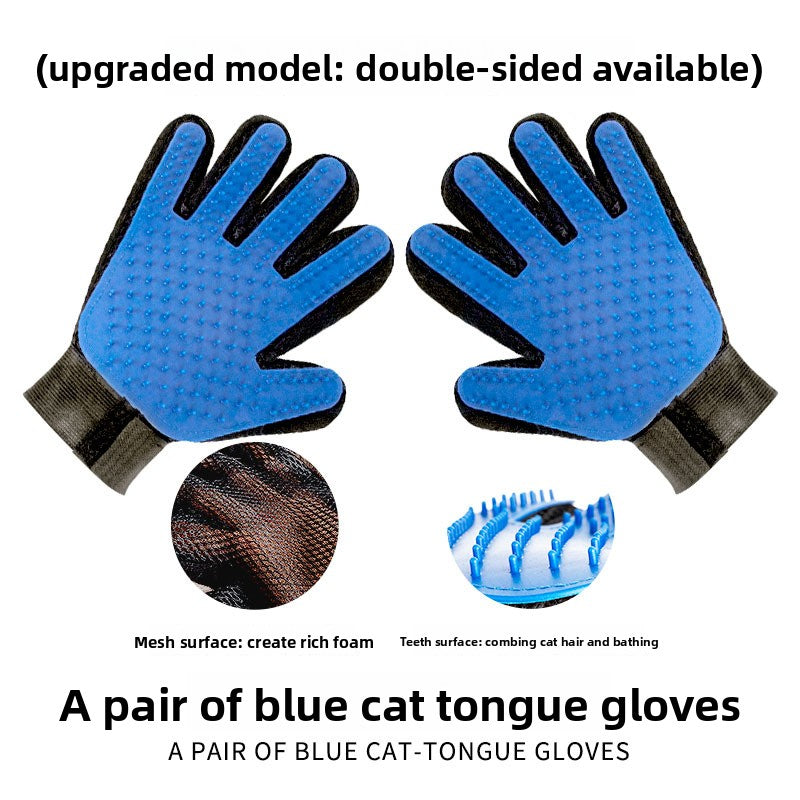 Pet Hair Removal Grooming Gloves – Massage & Deshedding for Cats & Dogs | Guanti Toelettatura Rimuovi Pelo per Gatti e Cani
