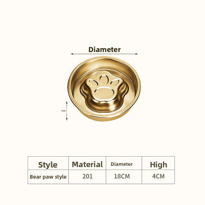 Stainless Steel Slow Feeder Bowl for Dogs & Cats – Anti-Gulp Pet Bowl | Ciotola Antivoracità in Acciaio Inox per Cani e Gatti