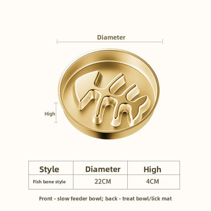 Stainless Steel Slow Feeder Bowl for Dogs & Cats – Anti-Gulp Pet Bowl | Ciotola Antivoracità in Acciaio Inox per Cani e Gatti