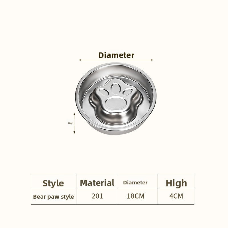 Stainless Steel Slow Feeder Bowl for Dogs & Cats – Anti-Gulp Pet Bowl | Ciotola Antivoracità in Acciaio Inox per Cani e Gatti