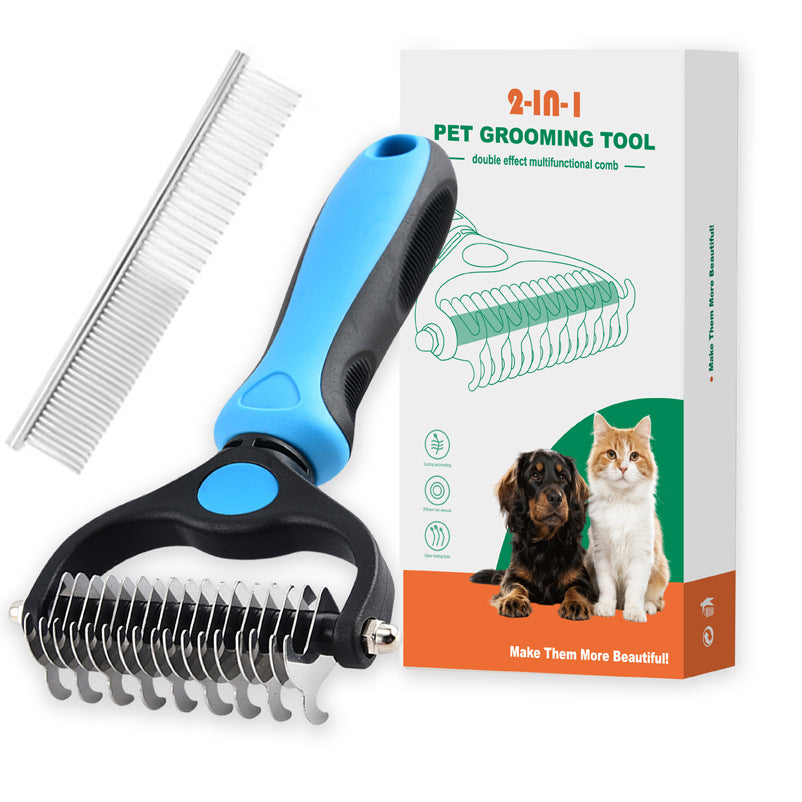 Universal Pet Detangling Comb – Double-Sided Tool for Cats & Dogs | Pettine Districante Universale per Gatti e Cani