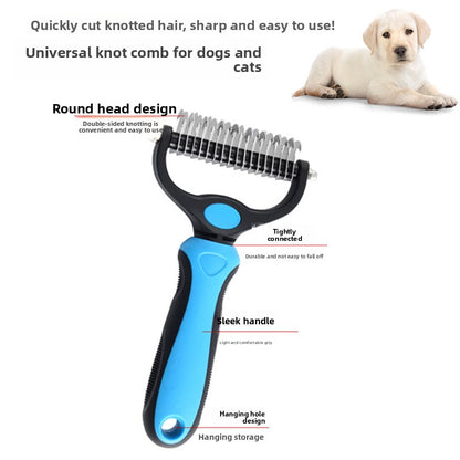 Universal Pet Detangling Comb – Double-Sided Tool for Cats & Dogs | Pettine Districante Universale per Gatti e Cani