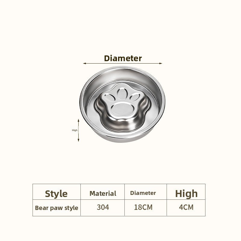 Stainless Steel Slow Feeder Bowl for Dogs & Cats – Anti-Gulp Pet Bowl | Ciotola Antivoracità in Acciaio Inox per Cani e Gatti