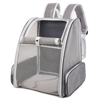 Adjustable Pet Travel Backpack – Breathable Carrier for Cats & Dogs | Zaino Trasportino Regolabile per Gatti e Cani