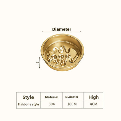 Stainless Steel Slow Feeder Bowl for Dogs & Cats – Anti-Gulp Pet Bowl | Ciotola Antivoracità in Acciaio Inox per Cani e Gatti