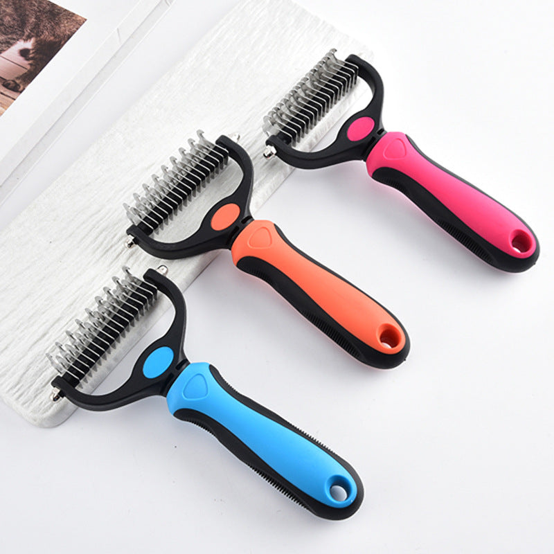 Universal Pet Detangling Comb – Double-Sided Tool for Cats & Dogs | Pettine Districante Universale per Gatti e Cani