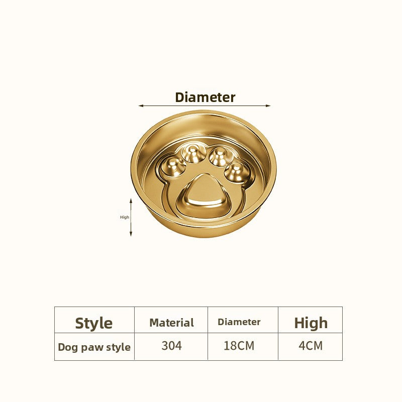 Stainless Steel Slow Feeder Bowl for Dogs & Cats – Anti-Gulp Pet Bowl | Ciotola Antivoracità in Acciaio Inox per Cani e Gatti